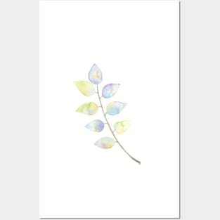 Watercolor Leaves 3 Posters and Art